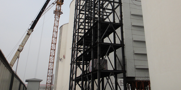 高层框架钢结构案例——漯河双汇厂房设备架