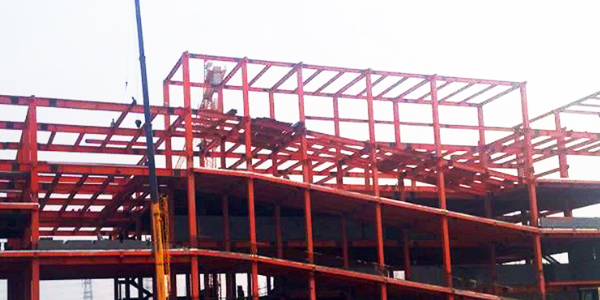 高层框架钢结构建设案例：丰之元奥迪4S店